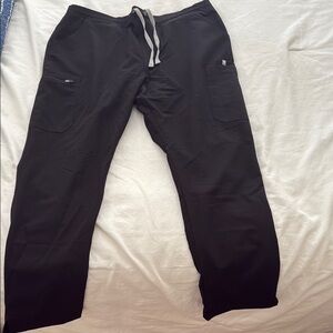 Figs Black Yola Skinny Scrub Pants